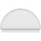 Ekena Millwork Half Round Smooth Architectural Grade PVC Combination Pediment, 50"W x 31-3/4"H x 2-3/4"P PEDPC050X320HRO00 - alternate 4